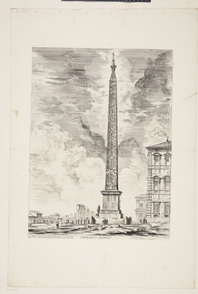 Giovanni Battista Piranesi, Den egyptiske obelisk foran Lateranet