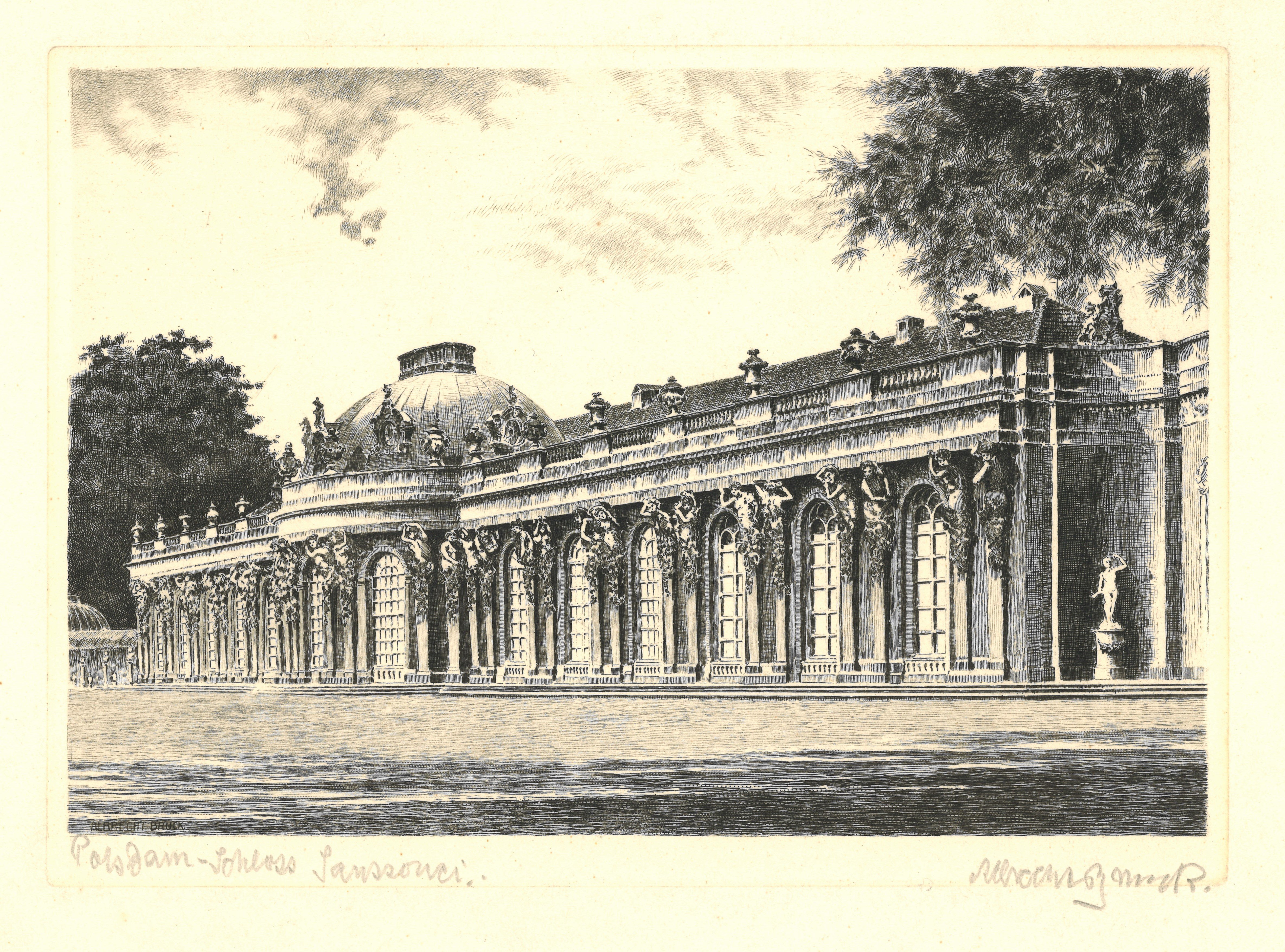 Albrecht Bruck, Potsdam-Sanssouci: Schloss Sanssouci