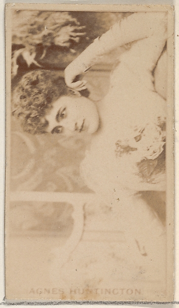 Allen & Ginter, Agnes Huntington, from the Actors and Actresses series (N45, Type 8) for Virginia Brights Cigarettes