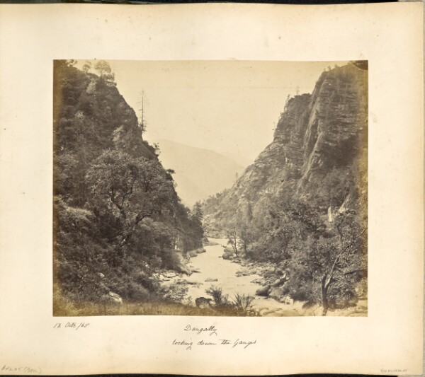 Samuel Bourne, View on the Ganges at Dangully, looking down the River