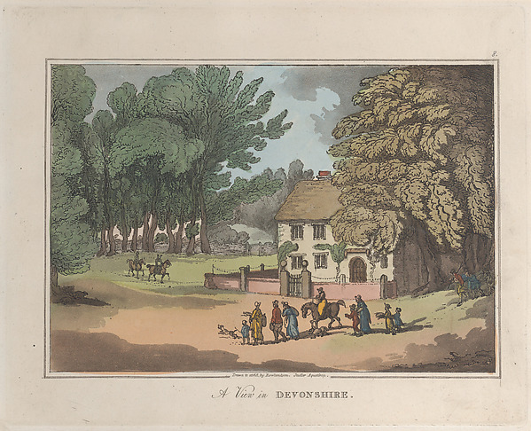 Thomas Rowlandson, A View in Devonshire