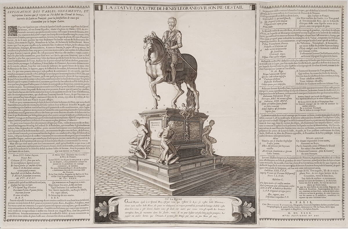 Anonym, Reiterstandbild des Königs Heinrich IV. von Frankreich in Paris