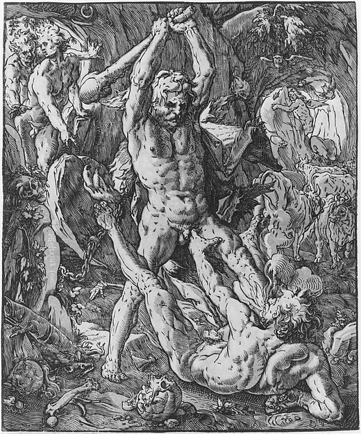 Hendrick Goltzius, Hercules and Cacus