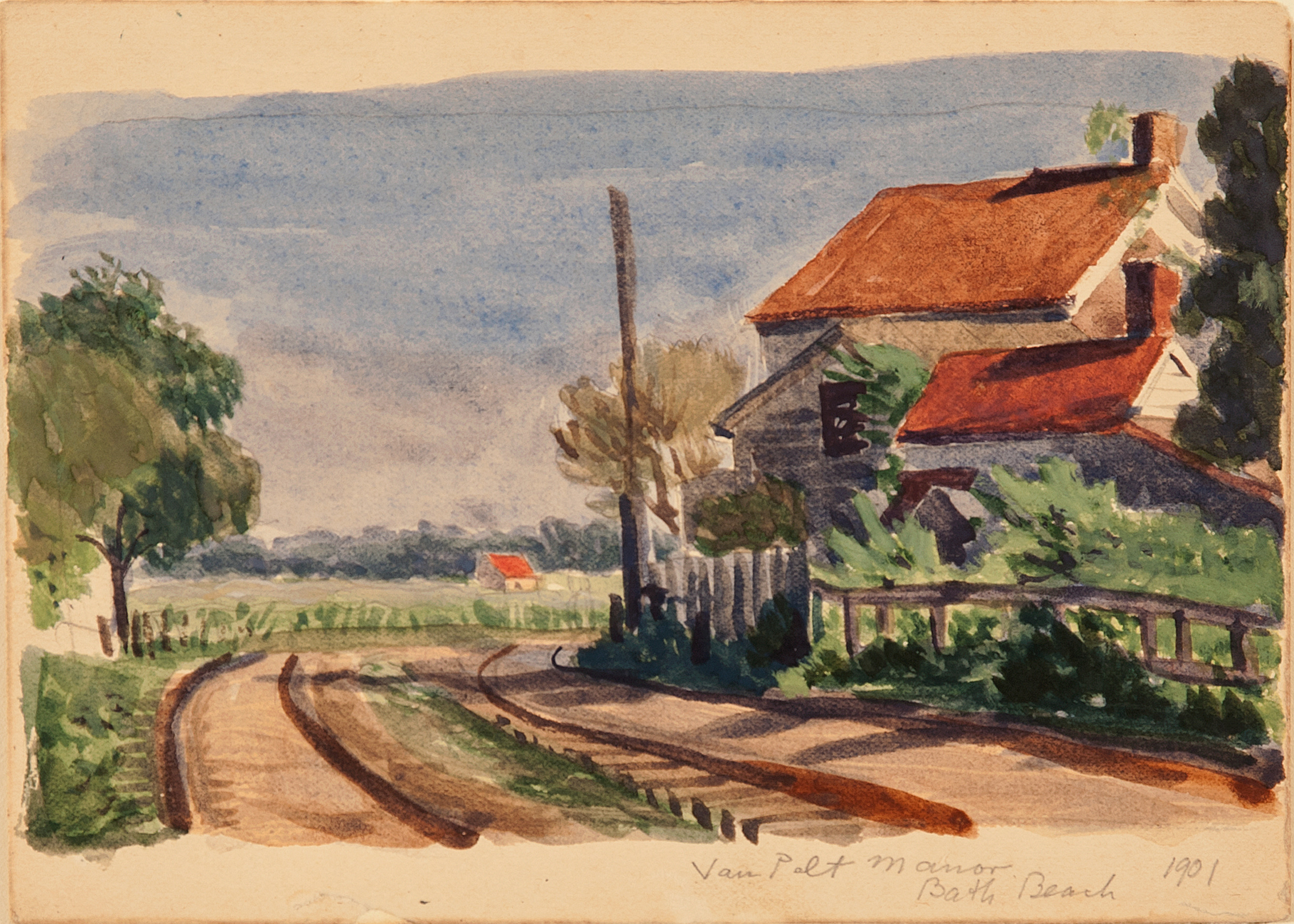 Oscar Bluemner, Van Pelt Manor--Bath Beach