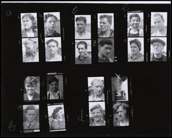 Hinde, John Wilfrid, 19 members of Reco's Circus and other scenes