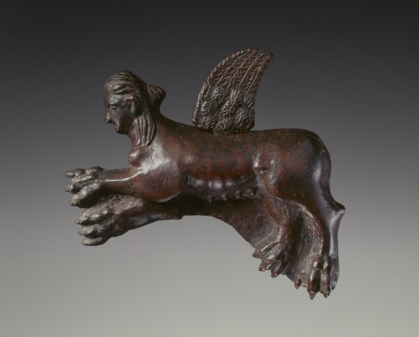 Unknown, Appliqué in the form of a Sphinx with a removable wing