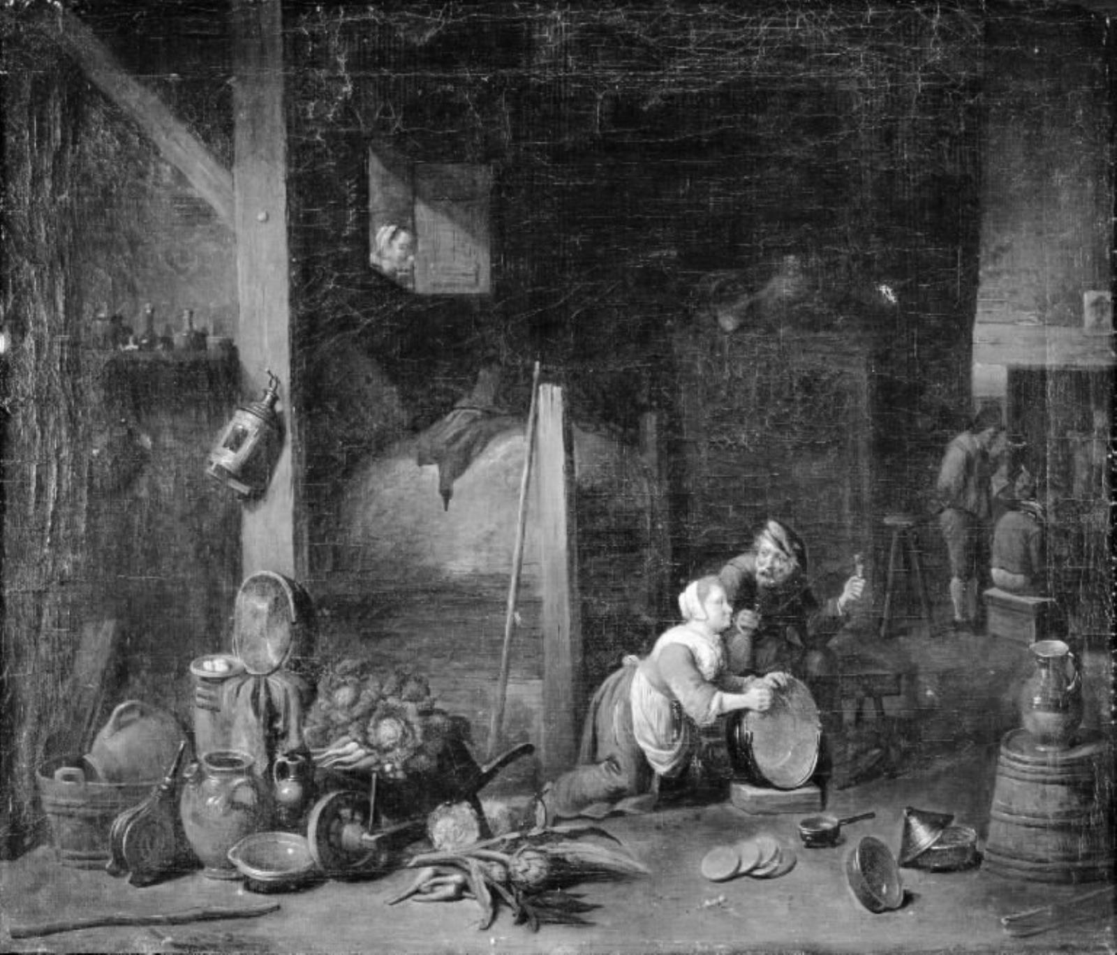 Thomas van Apshoven, Pige skurer messingkedel