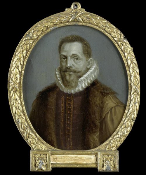 Arnoud van Halen, Portrait of Petrus Bertius, Professor at Leiden