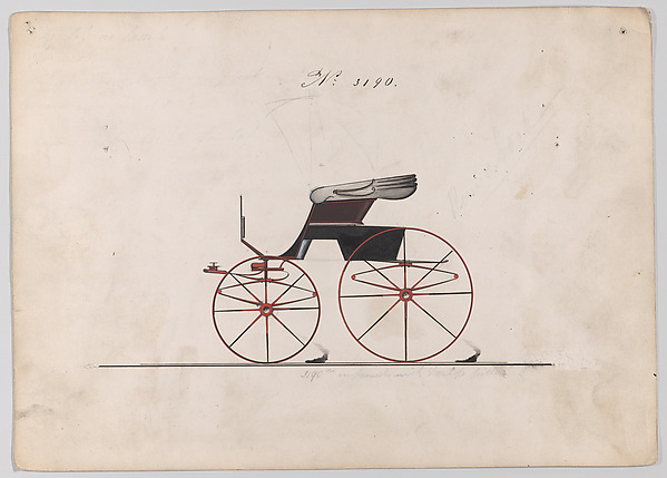 Brewster & Co., Design for Road Wagon, no. 3190