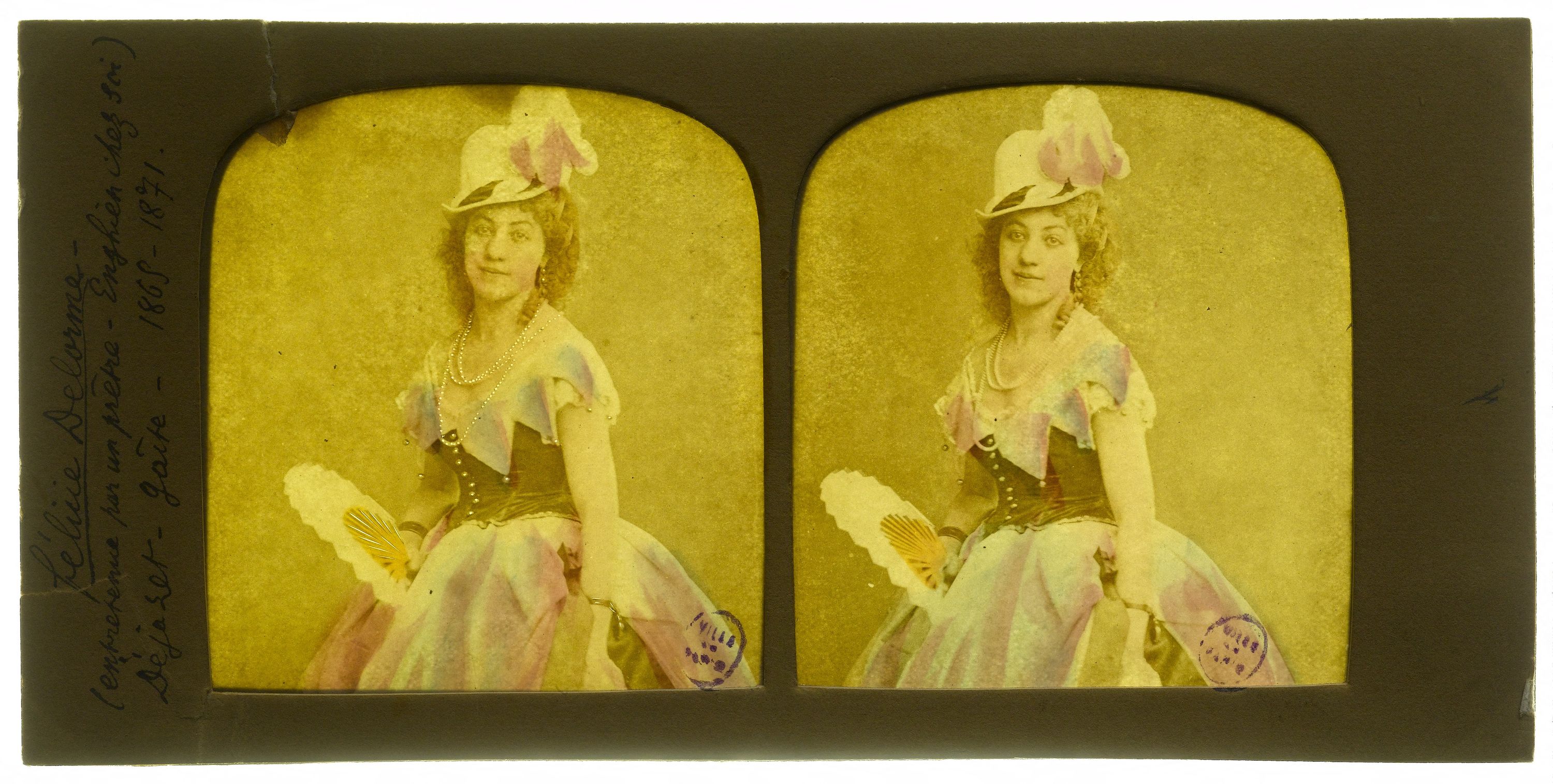 Anonyme, Portrait de Félicie Delorme, actrice au Dejazet et au théâtre de la Gaité.
