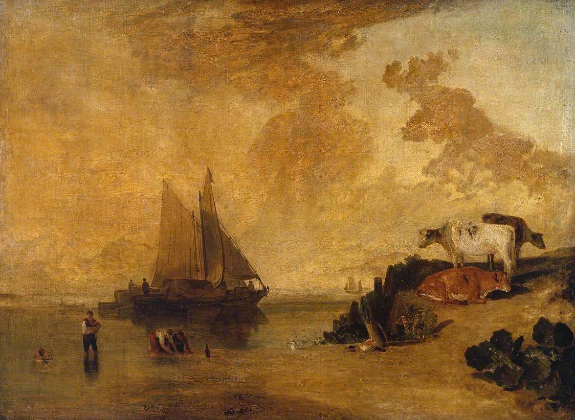 J. M. W. Turner, River Scene with Cattle