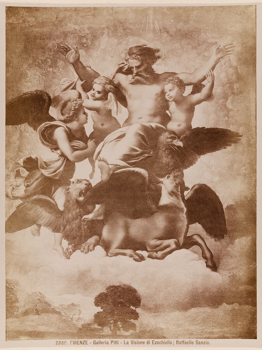 Giacomo Brogi, Firenze - Galleria Pitti: La Visione di Ezechiello, Raffaello Sanzio