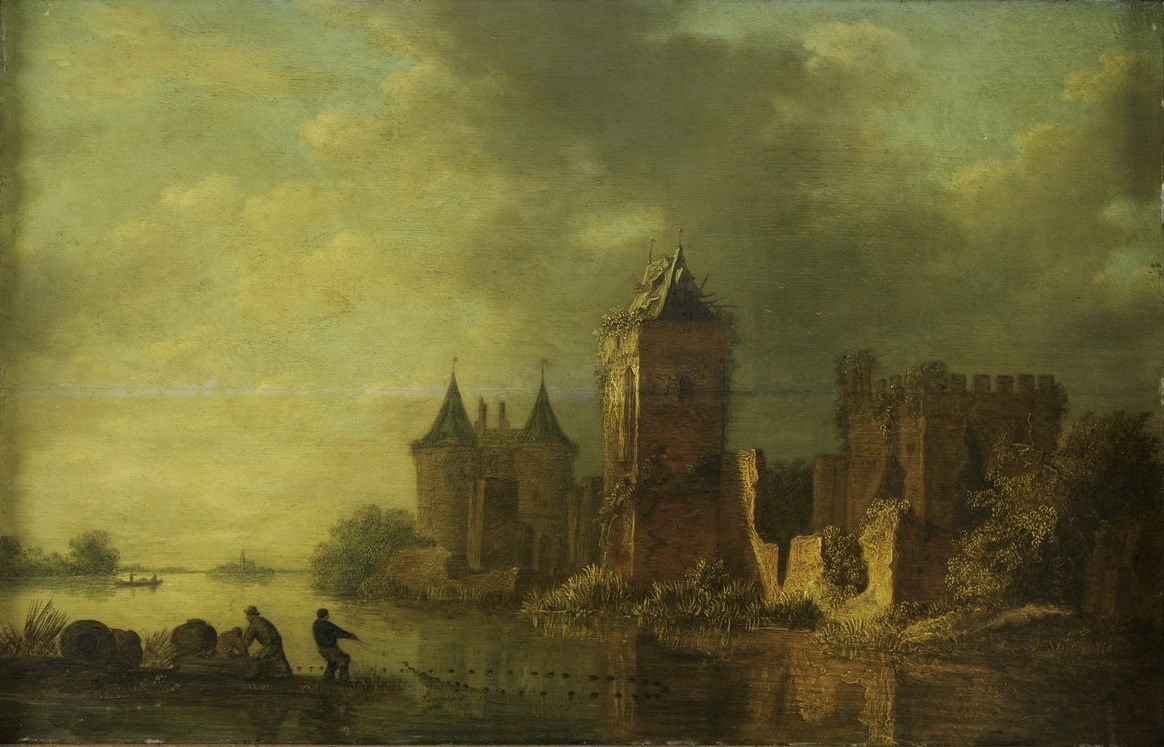 Frans de Hulst, Rivierlandschap met een ruine