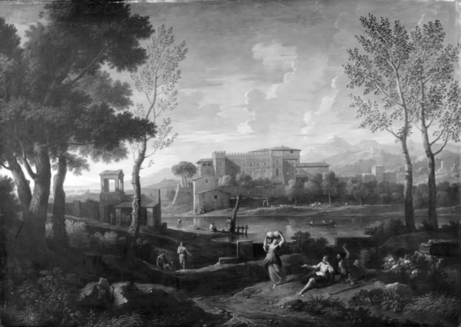 Jan Frans van Bloemen, Landskab med Tiberen og Casino Belvedere