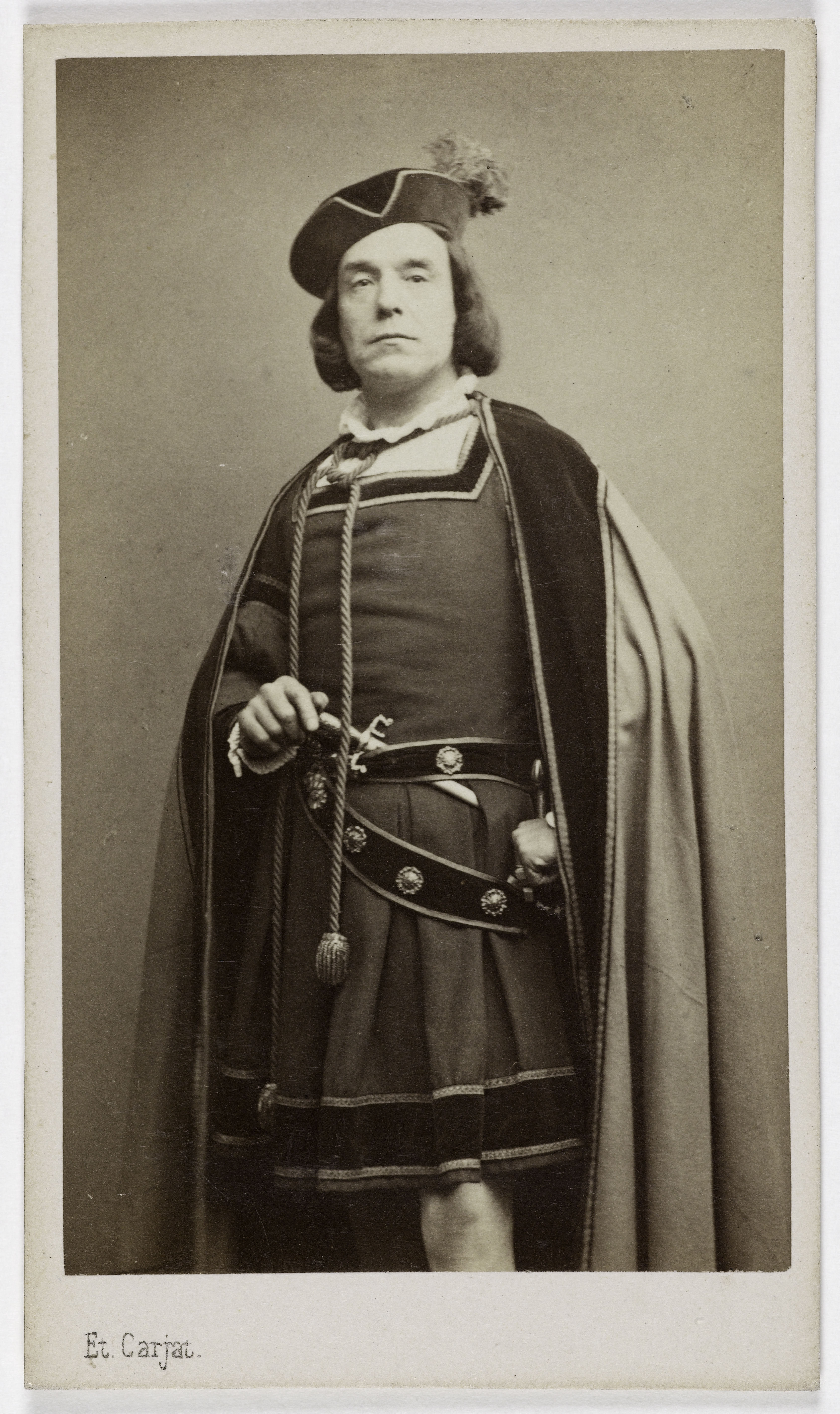 Carjat & Cie, Portrait d'Ernest (acteur au théâtre de l'Odéon)
