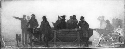 Barend Wijnveld, Anno 1861. Schaatsenrijders wijzen koning Willem III de weg tijdens de watersnood in de Bommelerwaard