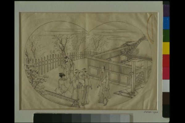 Katsushika Hokusai, Fashionable Places in Edo