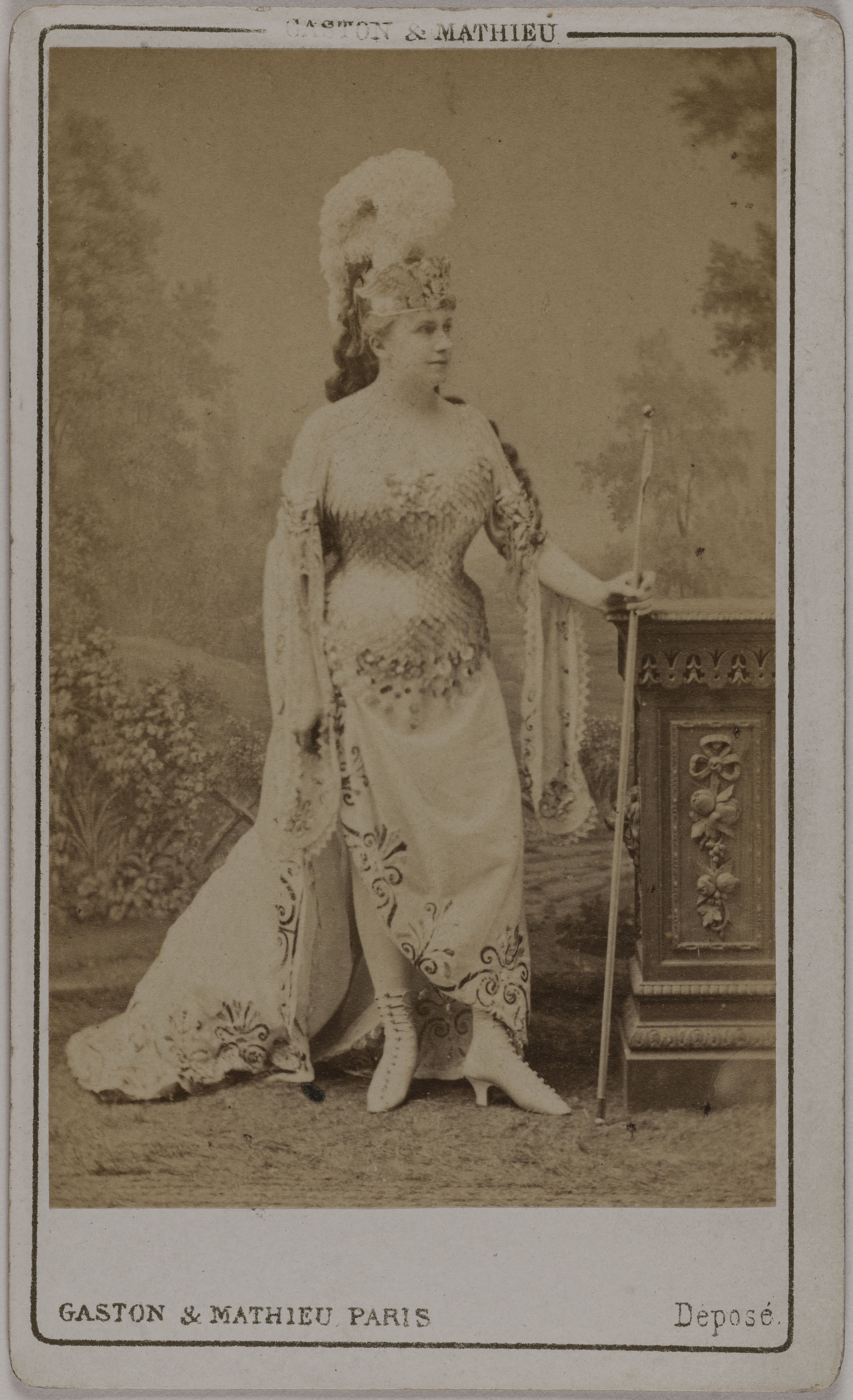 Gaston & Mathieu, Portrait de Blanche d'Antigny (Maria Ernestine Antigny, dite), (1842-1874), (actrice)