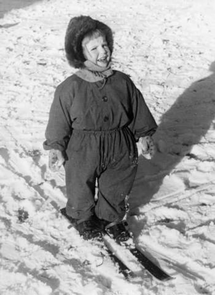 Anders Beer Wilse, Barn på ski.