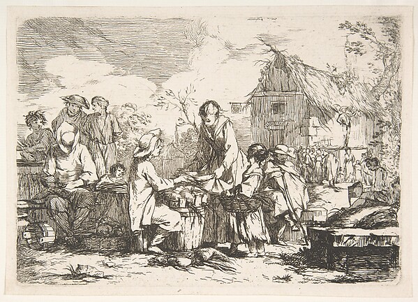 Jean-Baptiste Marie Pierre, Village Marketplace (Le Marché de village)