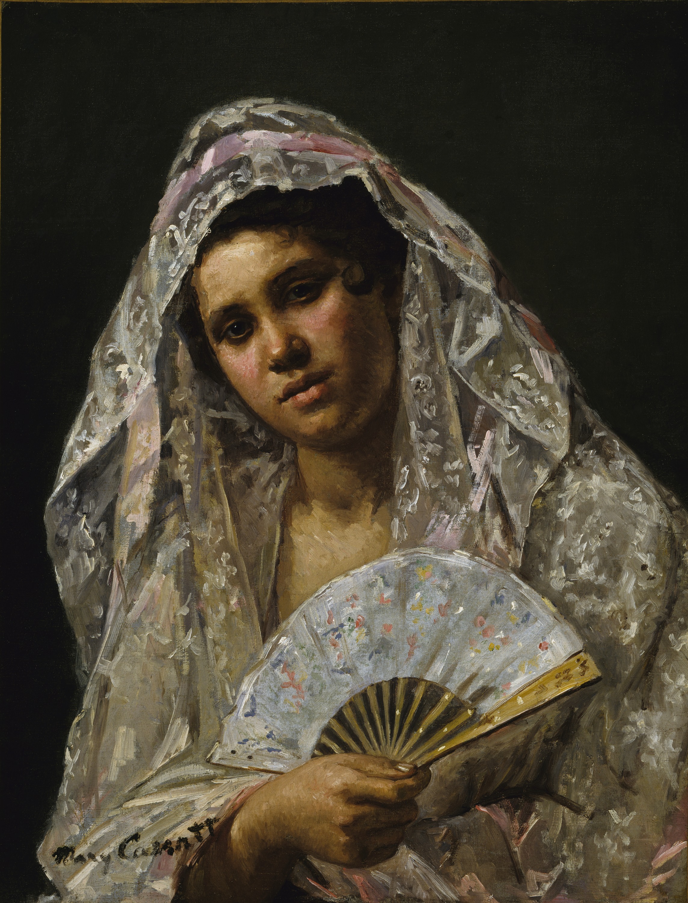 Mary Cassatt, Spanish Dancer Wearing a Lace Mantilla