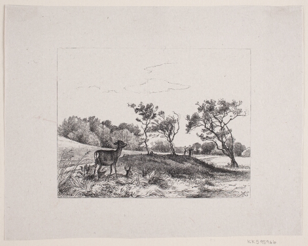 F. Hendriksen, Illustration til digt af H. V. Kaalund