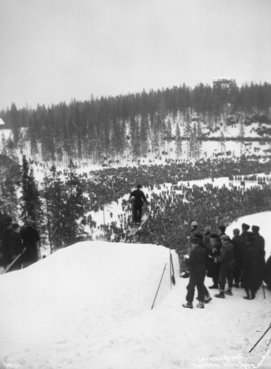 Anders Beer Wilse, Prot: Holmenkollrennet fra hoppet Feb.1901