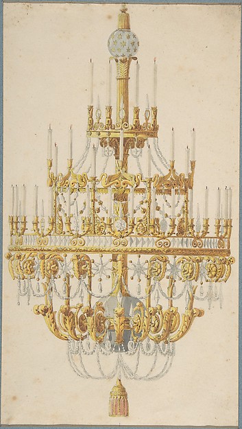Anonymous, French, 18th century, Design for Chandelier