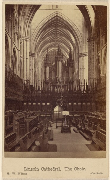 George Washington Wilson, Lincoln Cathedral. The Choir.