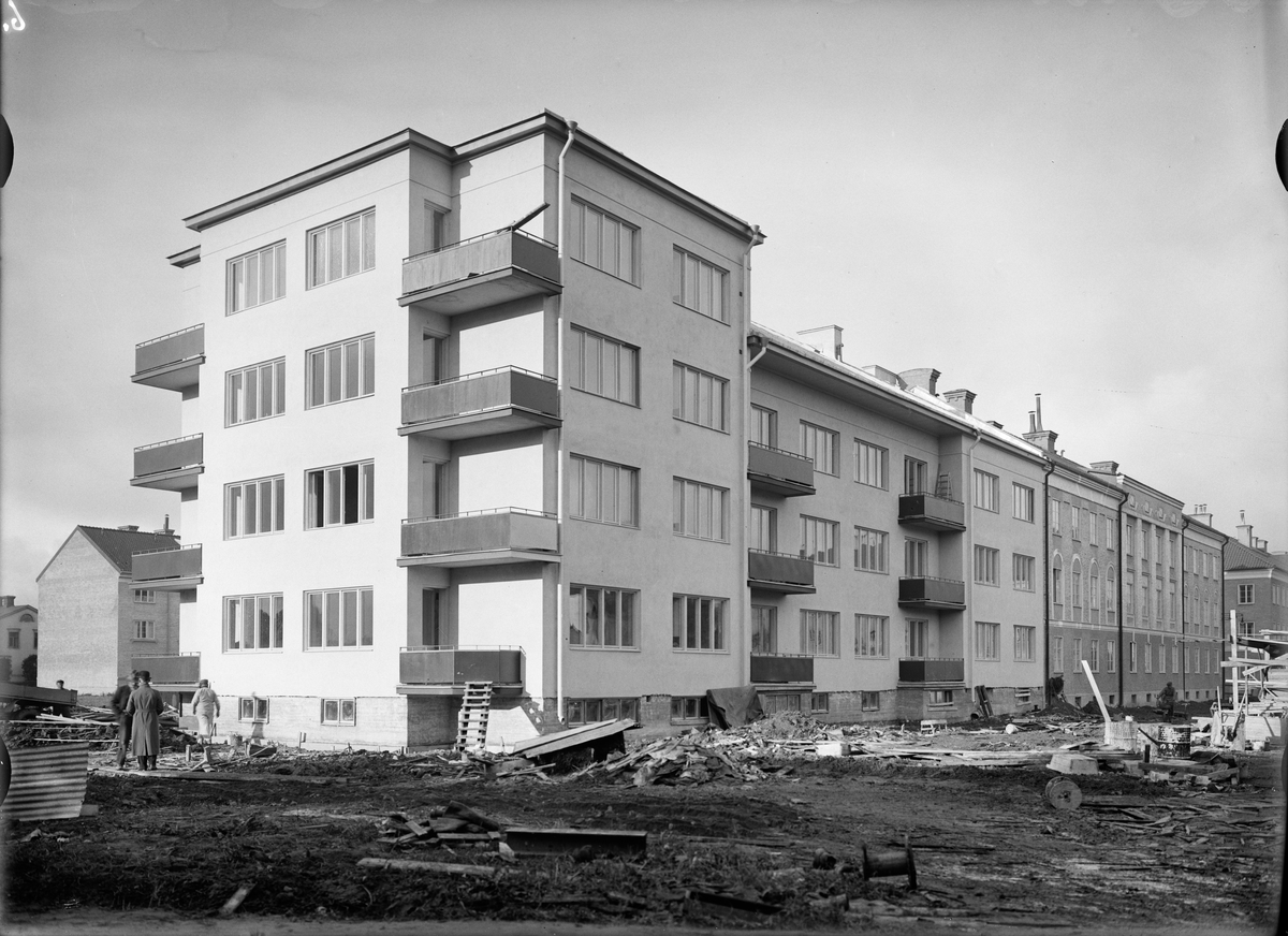 Paul Sandberg, Flerbostadshus, Börjegatan - Tegnérgatan, Uppsala 1935