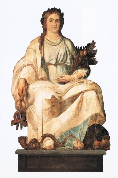 Erasmus Quellinus II, Allegorical Depiction of Peace for the Proclamation Stage of the Peace of Münster
