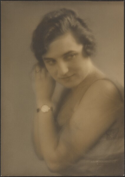 Louis Fleckenstein, [Portrait of a Woman with Watch]