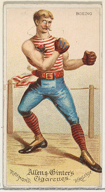 Allen & Ginter, Boxing, from World's Dudes series (N31) for Allen & Ginter Cigarettes