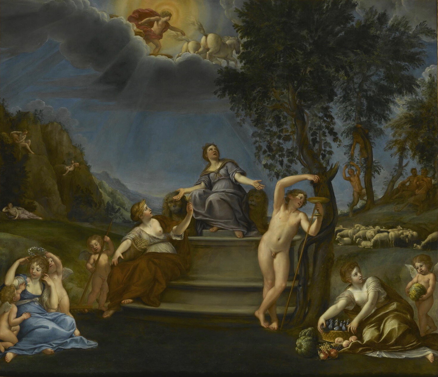 Francesco Albani, Cybele and the seasons or Allegory of the Earth