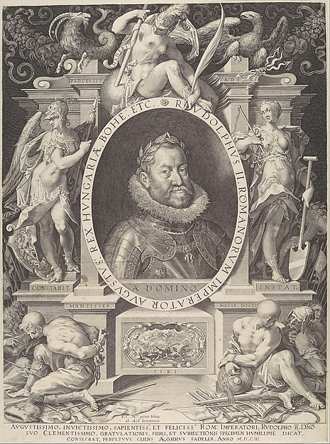 Aegidius Sadeler II, Portrait of Rudolph II