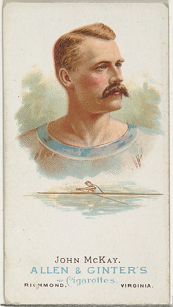 Allen & Ginter, John McKay, Oarsman, from World's Champions, Series 1 (N28) for Allen & Ginter Cigarettes