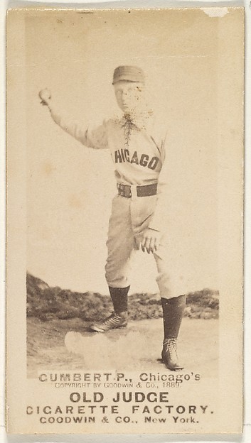 Goodwin & Company, Gumbert, Pitcher, Chicago, from the Old Judge series (N172) for Old Judge Cigarettes