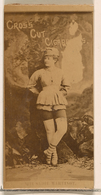 W. Duke, Sons & Co., Card Number 211, Miss Sadie Martinot, from the Actors and Actresses series (N145-2) issued by Duke Sons & Co. to promote Cross Cut Cigarettes