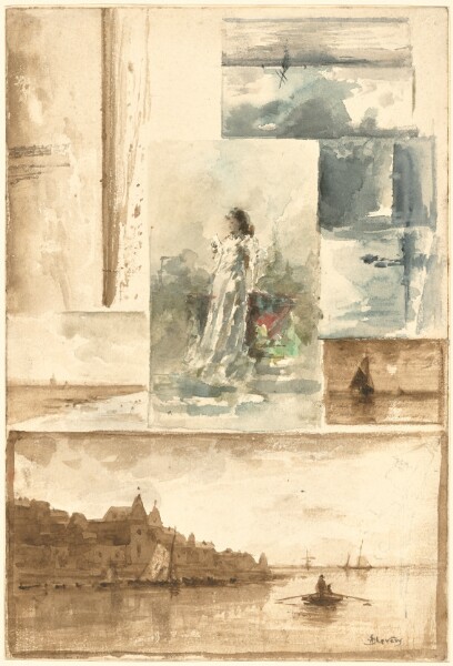 Alfred Stevens, A Trompe l’oeil Collage