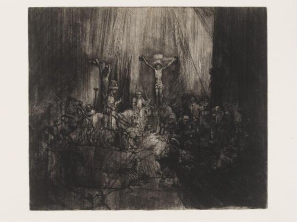 Rembrandt van Rijn, Christ crucified between two thieves: 'The three crosses'