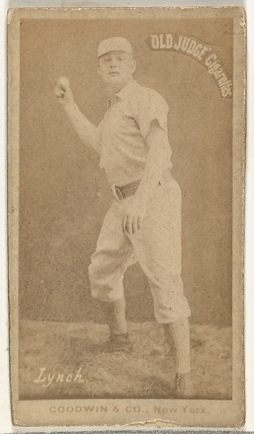 Goodwin & Company, John H. "Jack" Lynch, New York Metropolitans, from the Old Judge series (N172) for Old Judge Cigarettes