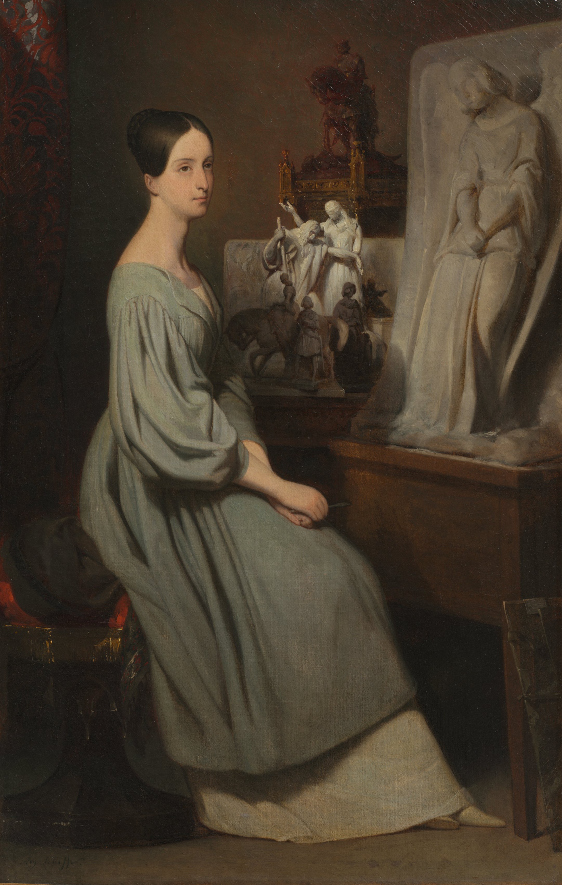 Ary Scheffer, Princess Marie d'Orléans in Her Studio