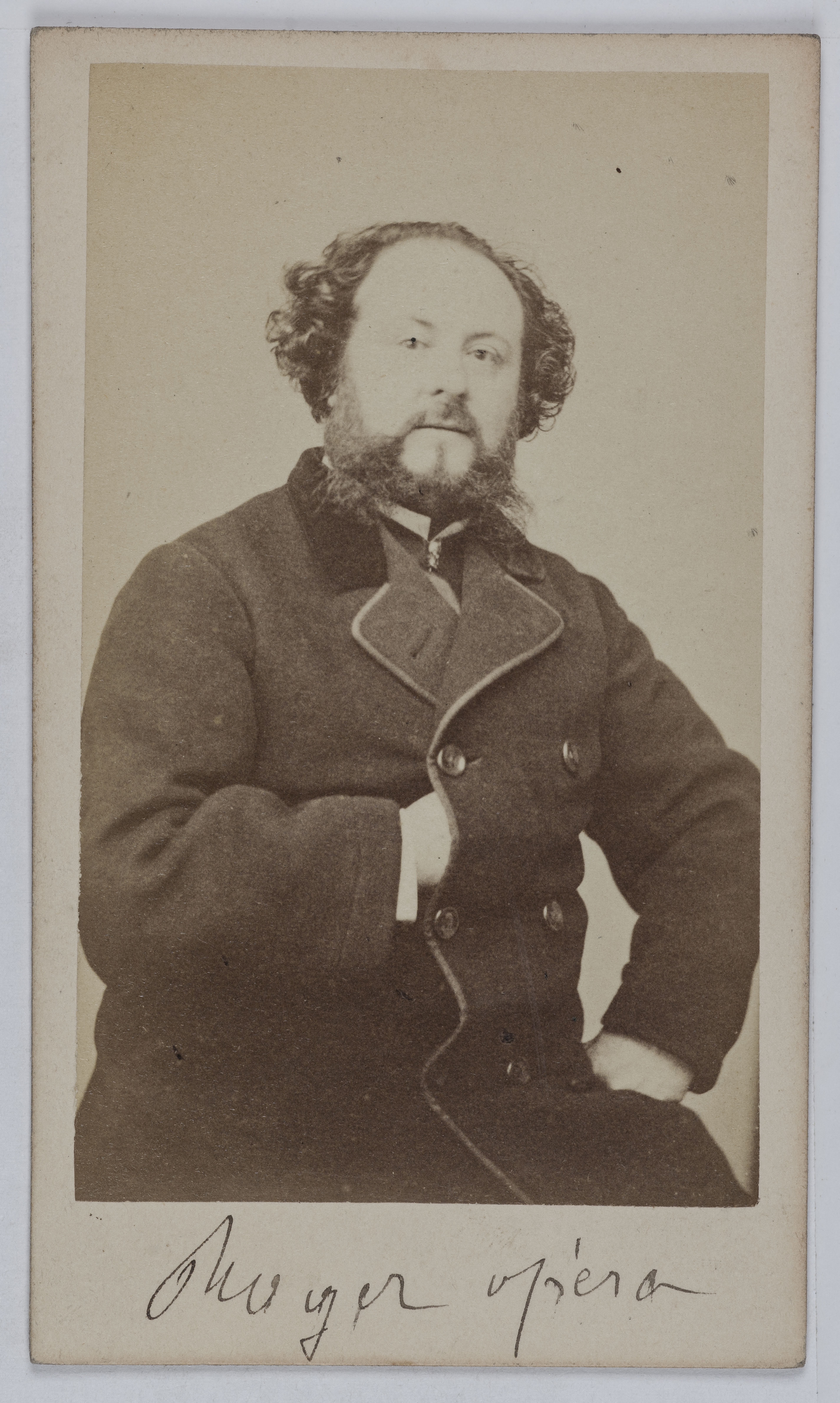 Ulric Grob, Portrait d'Hippolyte Gustave Roger (1815-1879), ténor et professeur au Conservatoire.