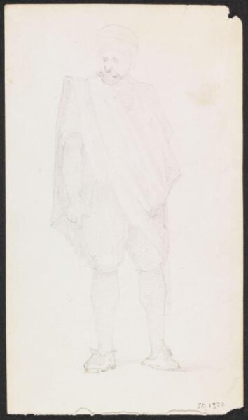 Unknown, An Algerian soldier [?] with long, hooded cloak