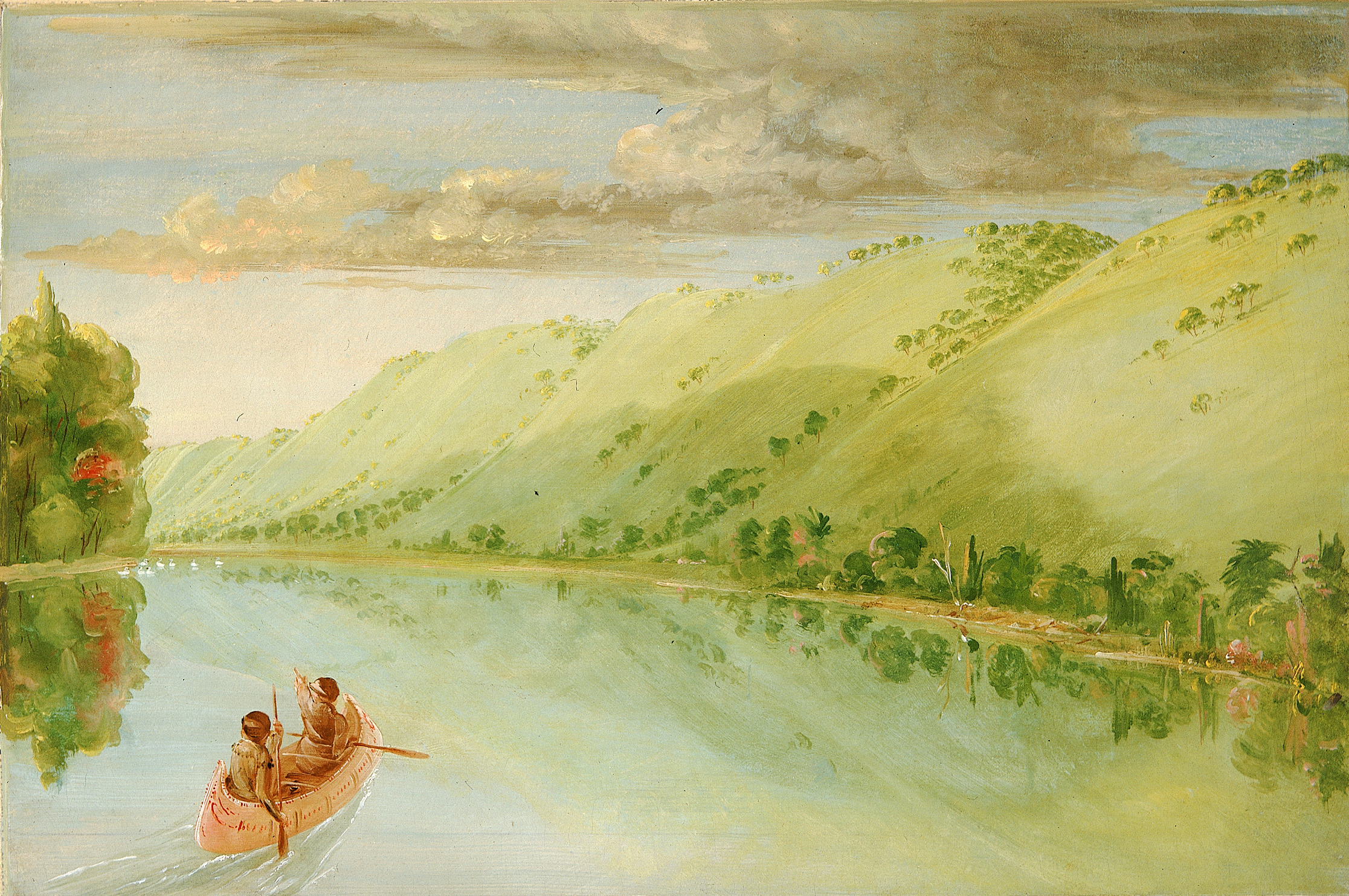 George Catlin, Madame Ferrebault's Prairie, above Prairie du Chien