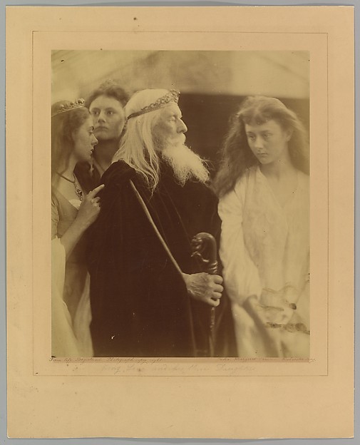 Julia Margaret Cameron, King Lear Alotting His Kingdom to His Three Daughters