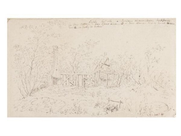 Constable, John (RA), A ruined cottage at Capel, Suffolk