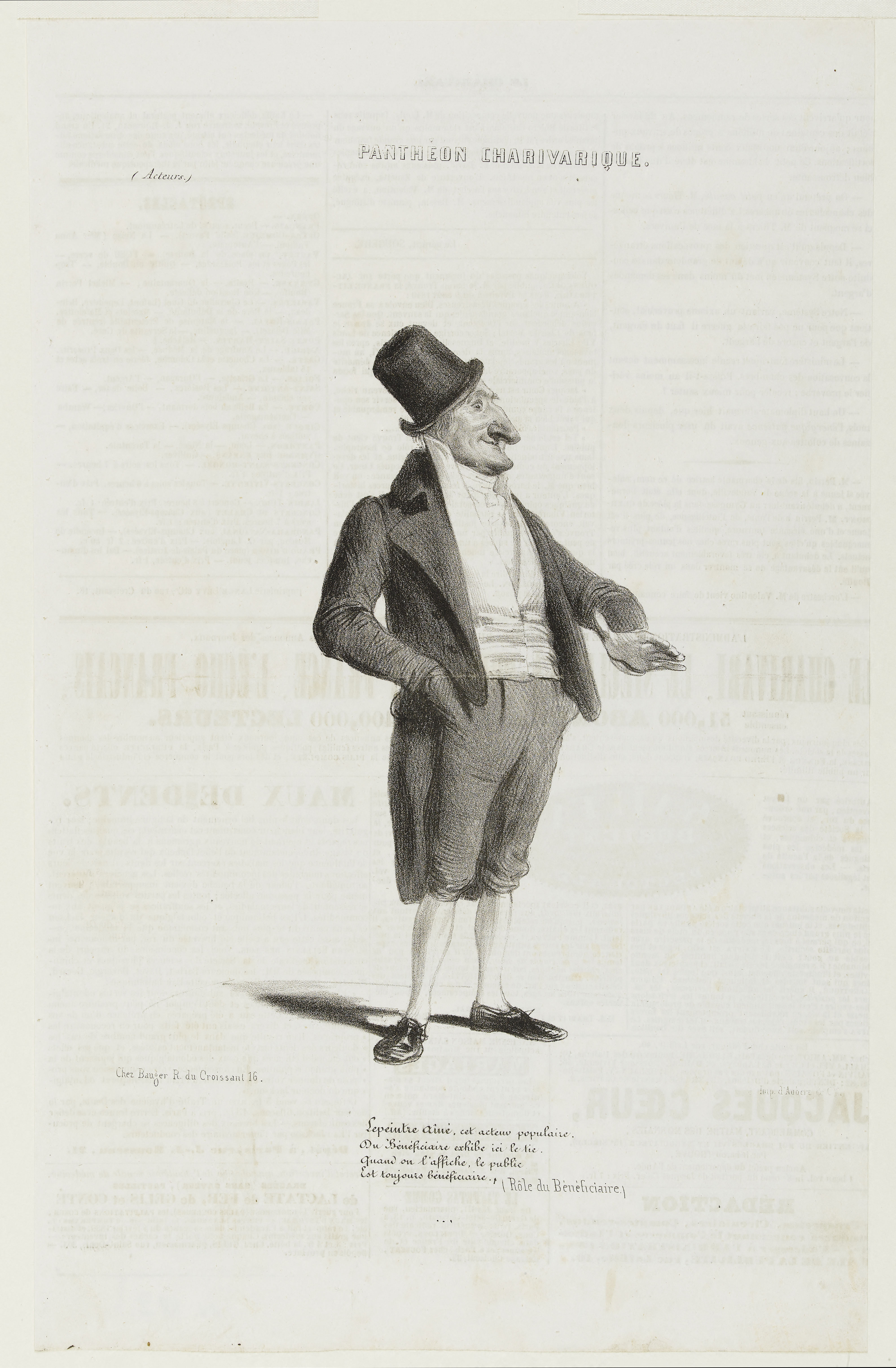 Benjamin, Portrait-charge de Charles-Emmanuel Lepeintre
