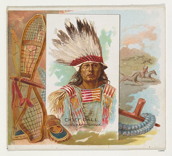 Allen & Ginter, Chief Gall, Hunkpapa Sioux, from the American Indian Chiefs series (N36) for Allen & Ginter Cigarettes