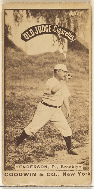Goodwin & Company, Henderson, Pitcher, Brooklyn, from the Old Judge series (N172) for Old Judge Cigarettes
